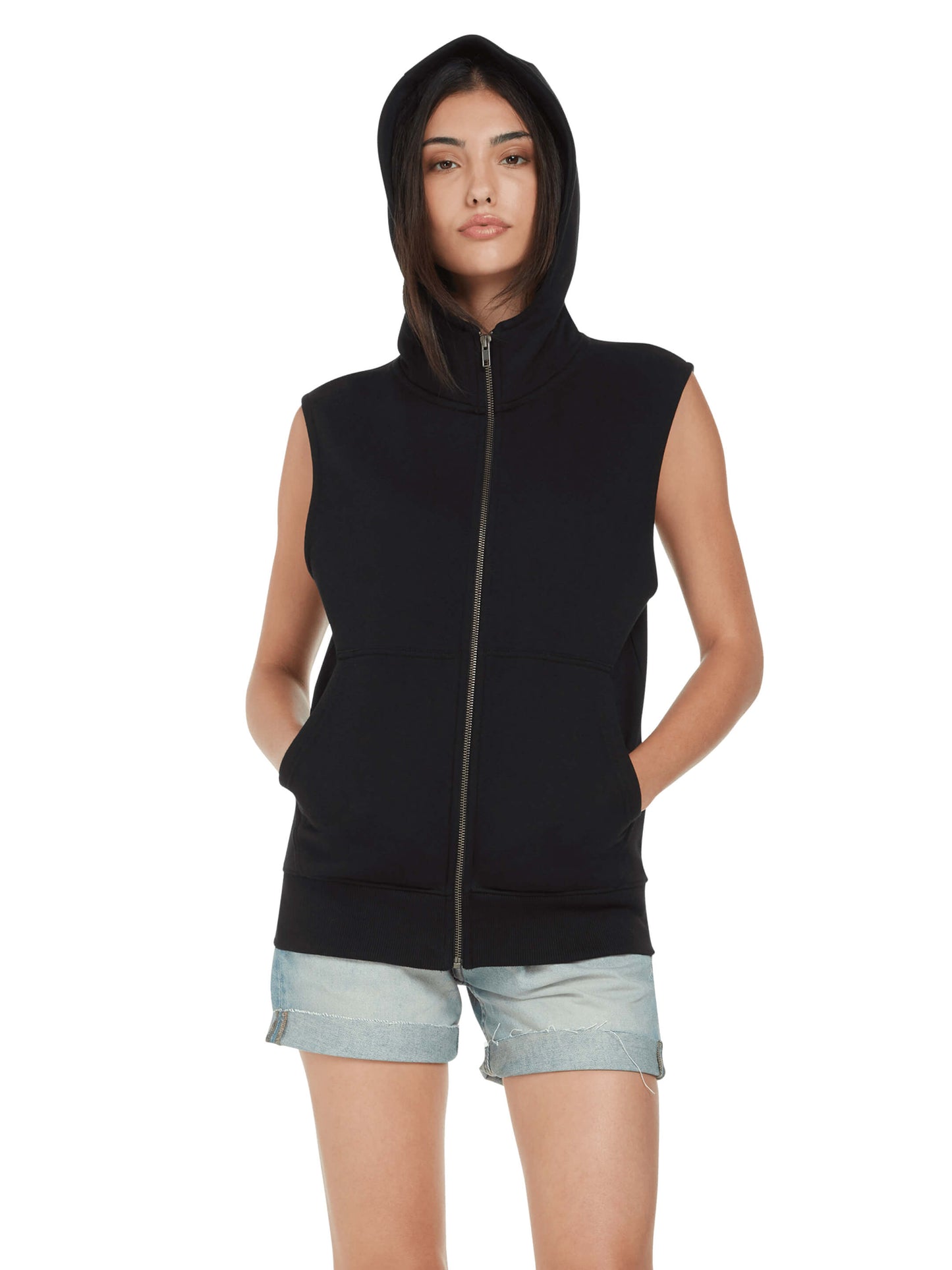 EP309 - Earth Positive® Sleeveless Full Zip Hoodie