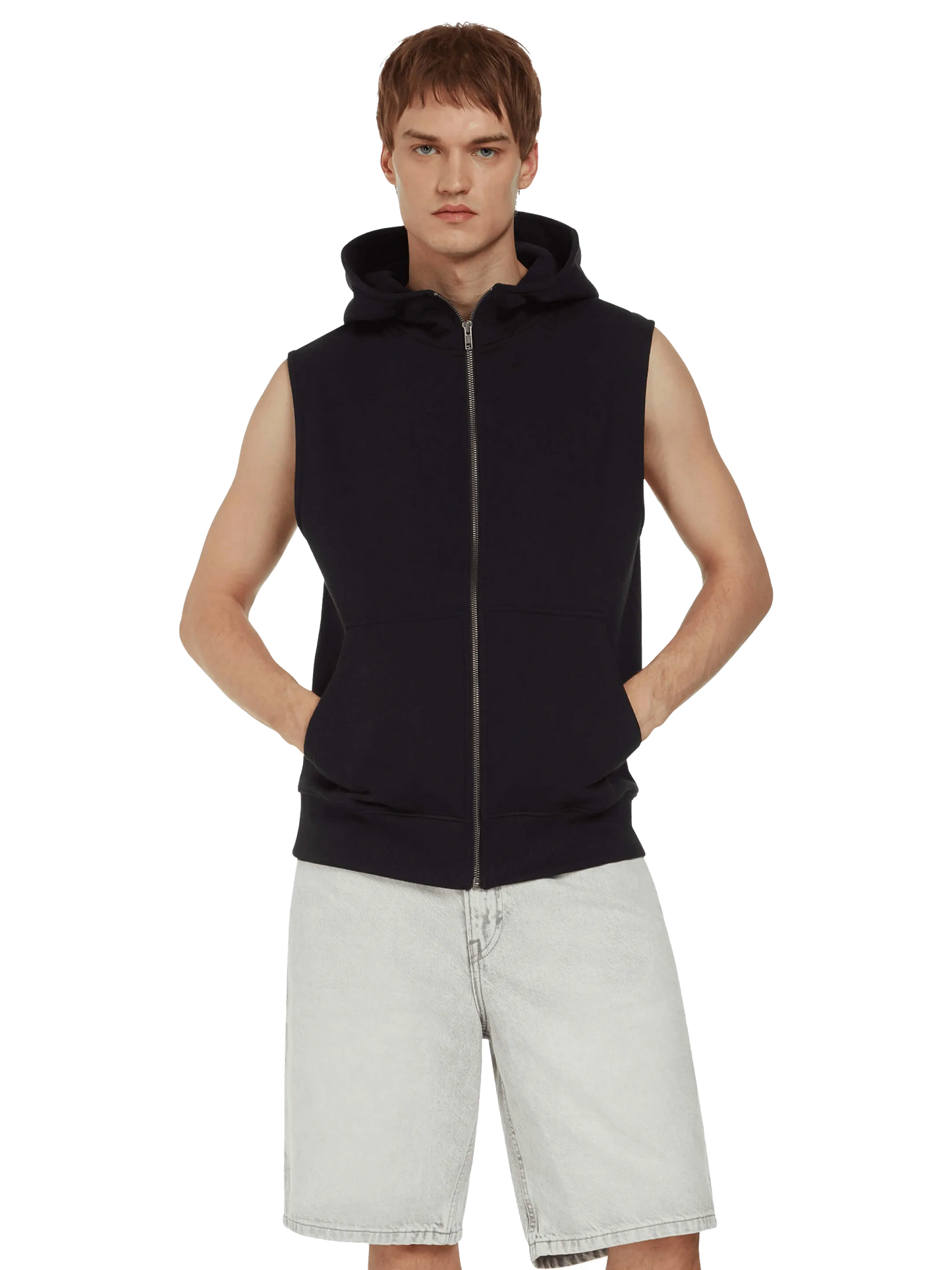 EP309 - Earth Positive® Sleeveless Full Zip Hoodie