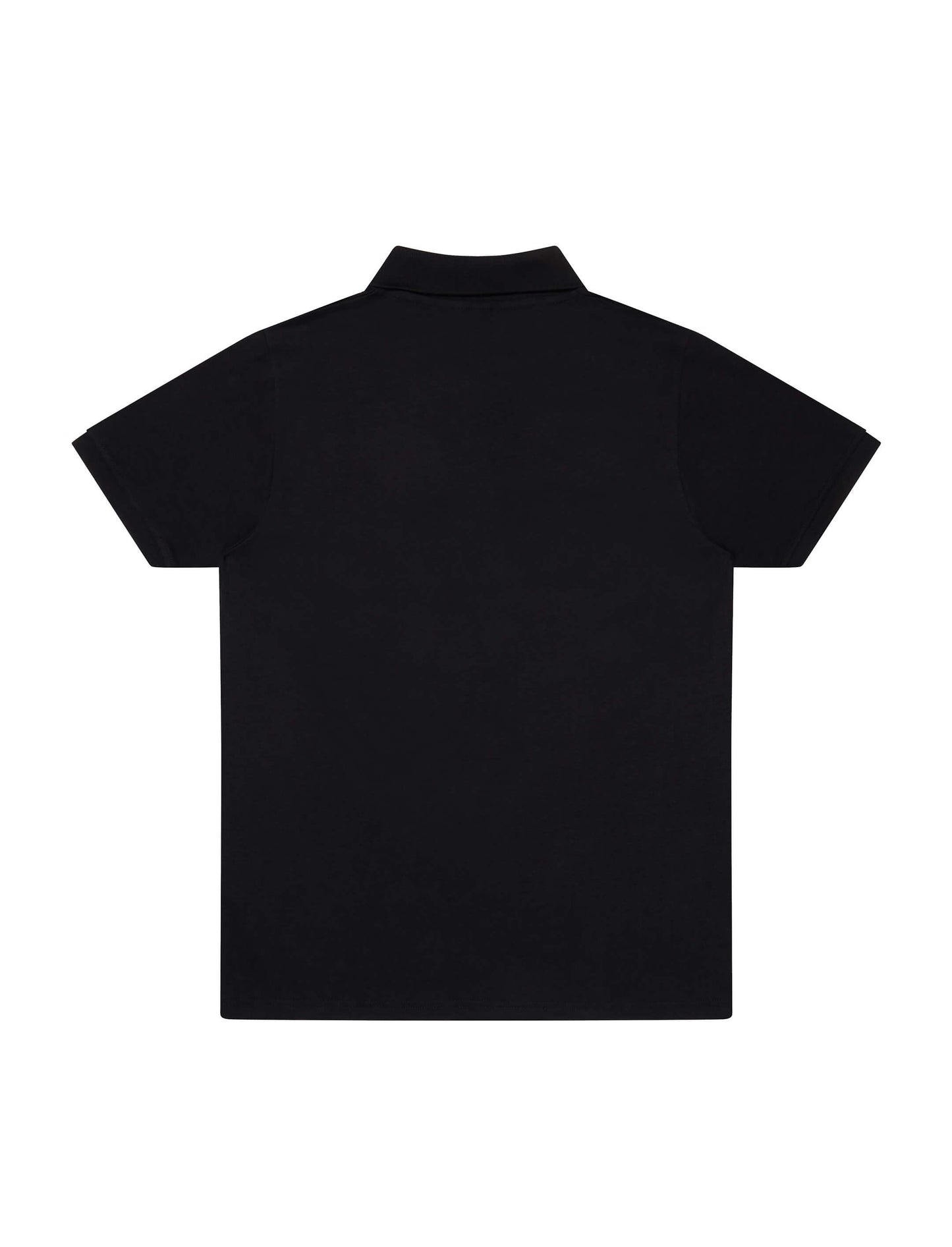 Bamboo Jersey Polo Shirt - Black - S