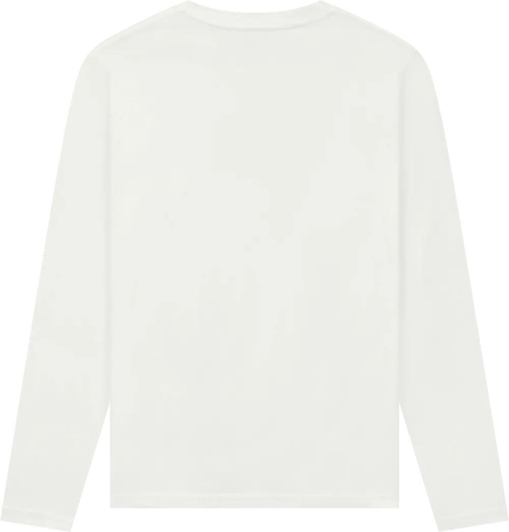 EP01L-SWH4 - Long Sleeve T-shirt - Stone Washed White