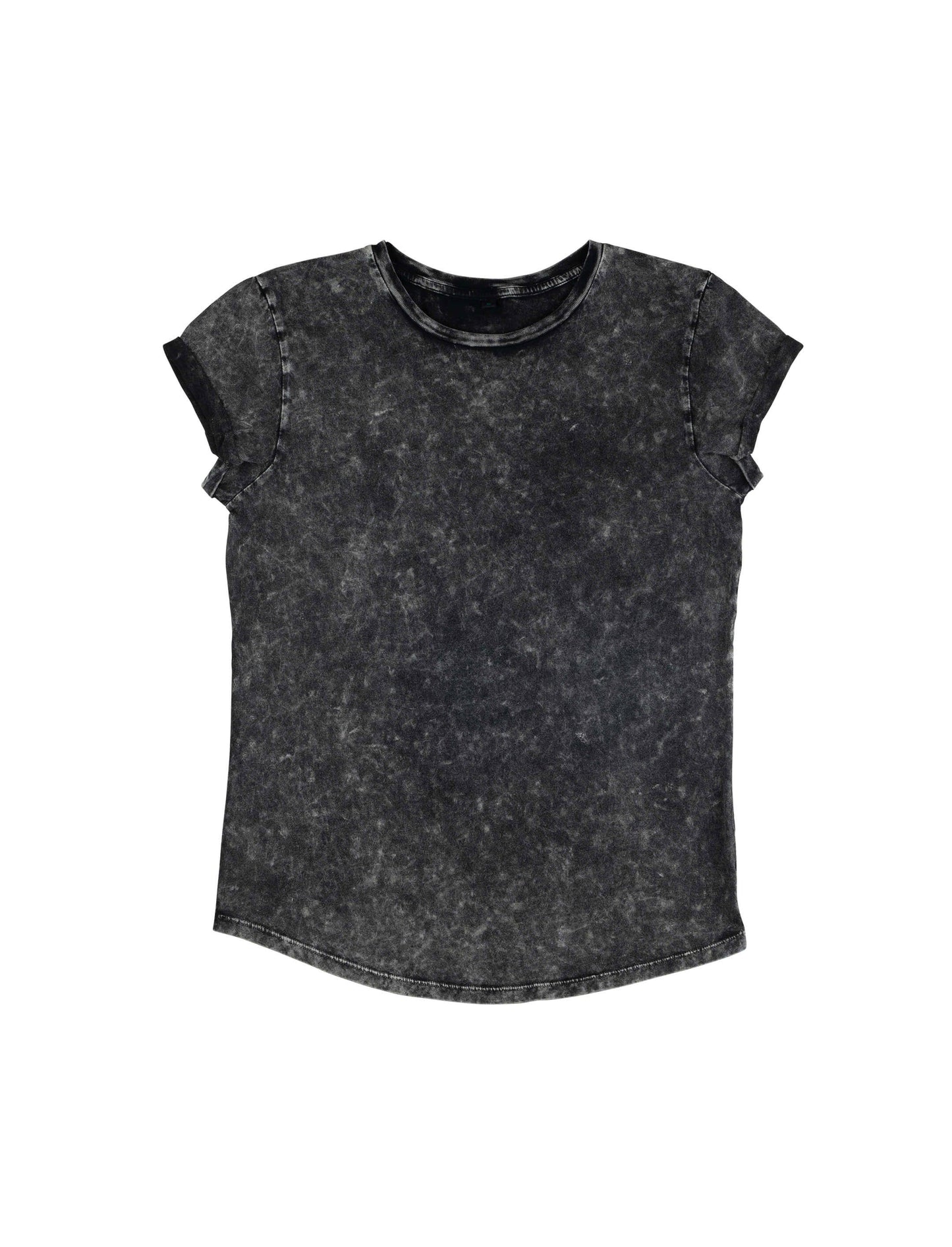 Earth Positive® Women's Rolled Sleeve T-shirt - Acid Black - S
