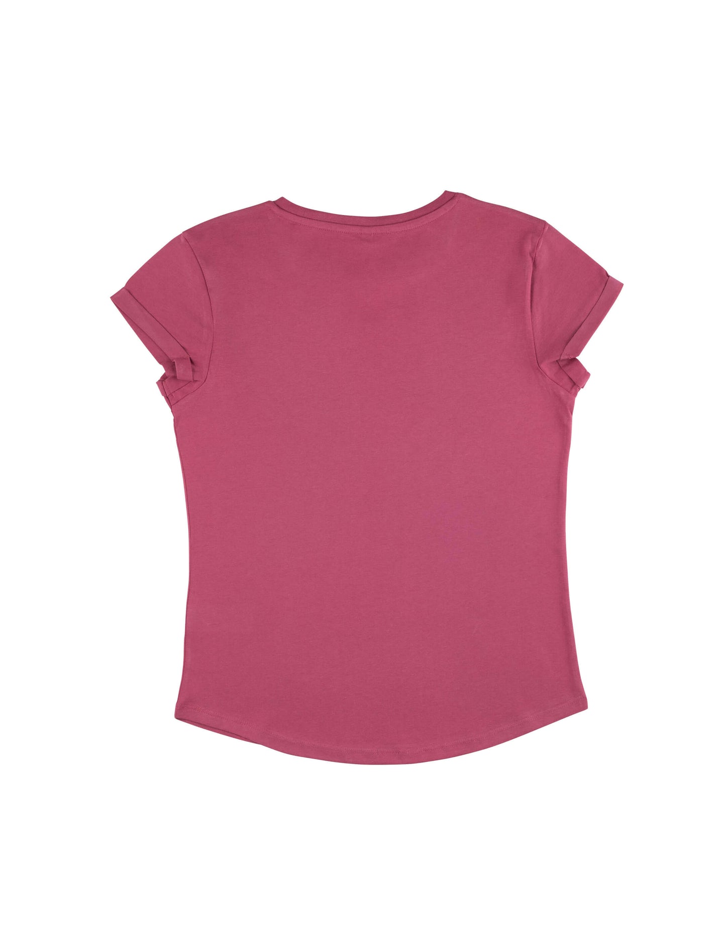 Earth Positive® Women's Rolled Sleeve T-shirt - Faded Burgundy - XL