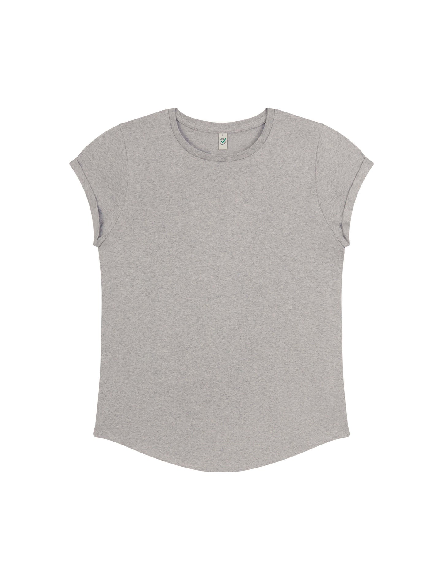 Earth Positive® Women's Rolled Sleeve T-shirt - Light Heather - S