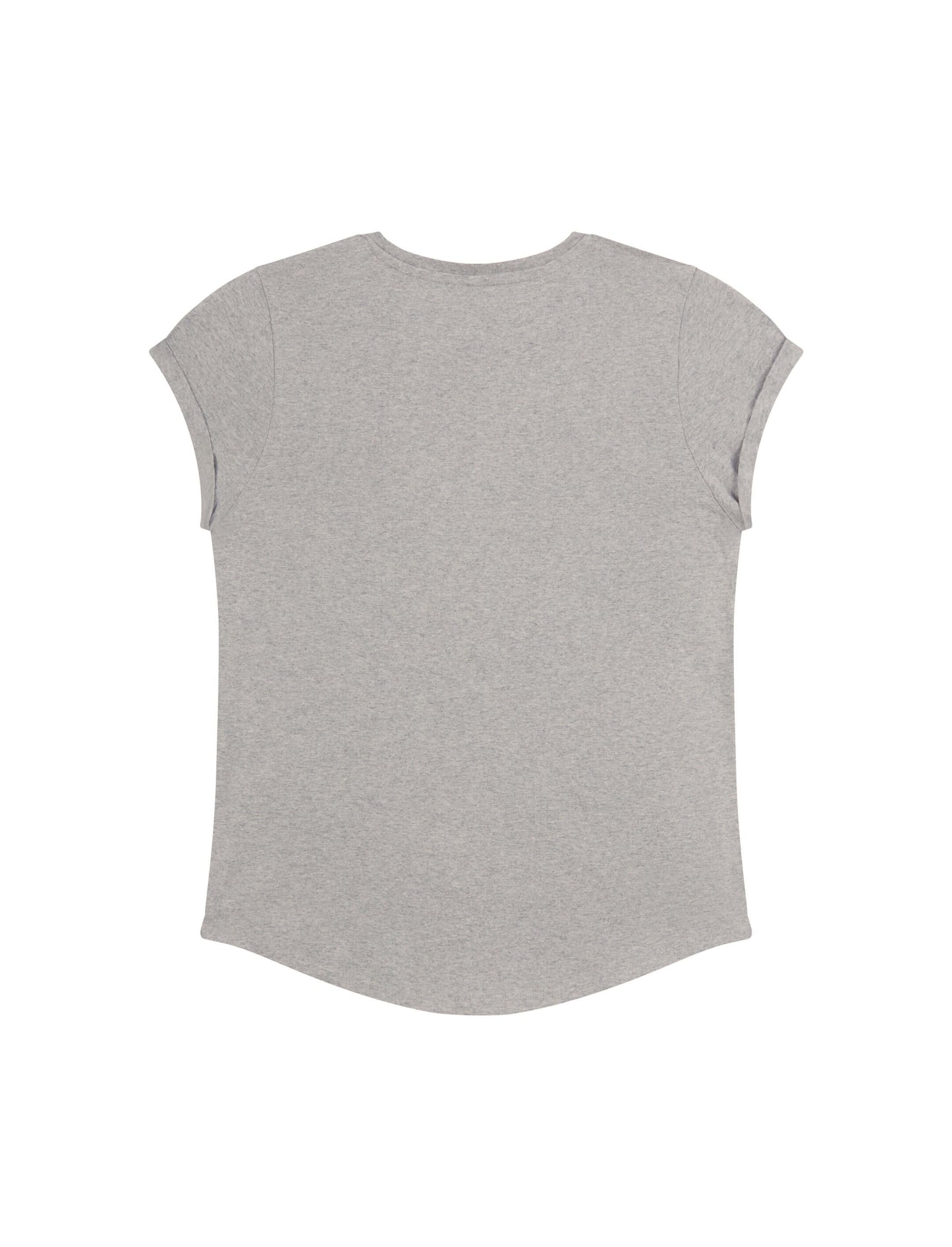 Earth Positive® Women's Rolled Sleeve T-shirt - Light Heather - S