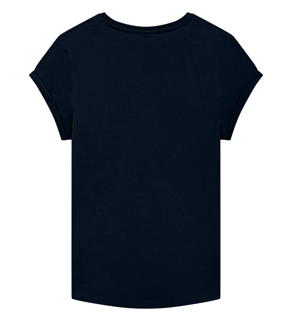 EP16-NA2 - Women's Rolled Sleeve T-shirt - Dark Navy