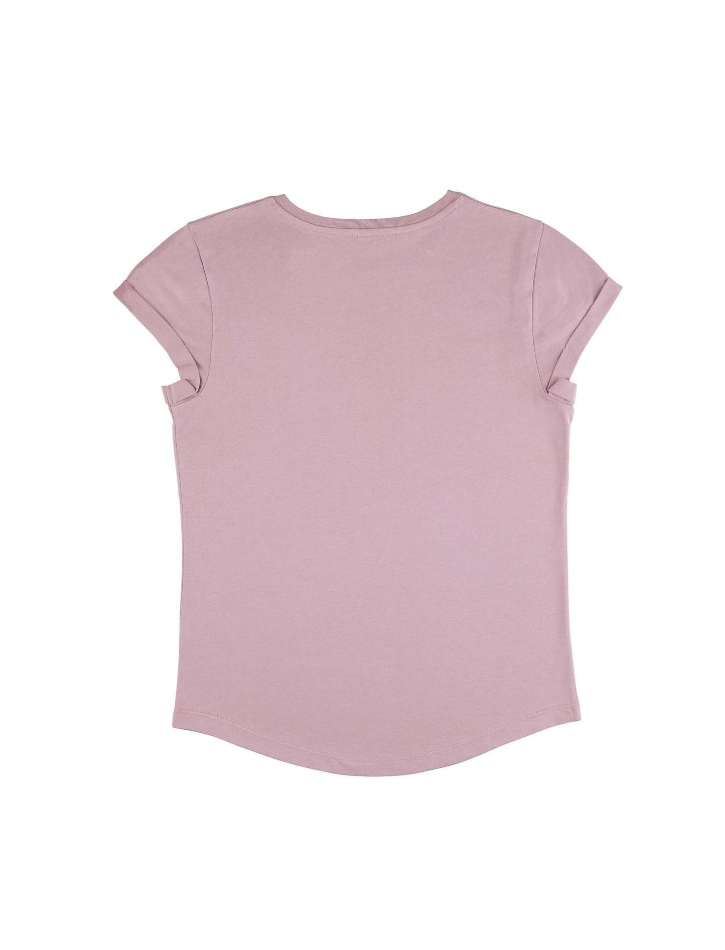 Earth Positive® Women's Rolled Sleeve T-shirt - Miami Pink (Purple Rose) - XL