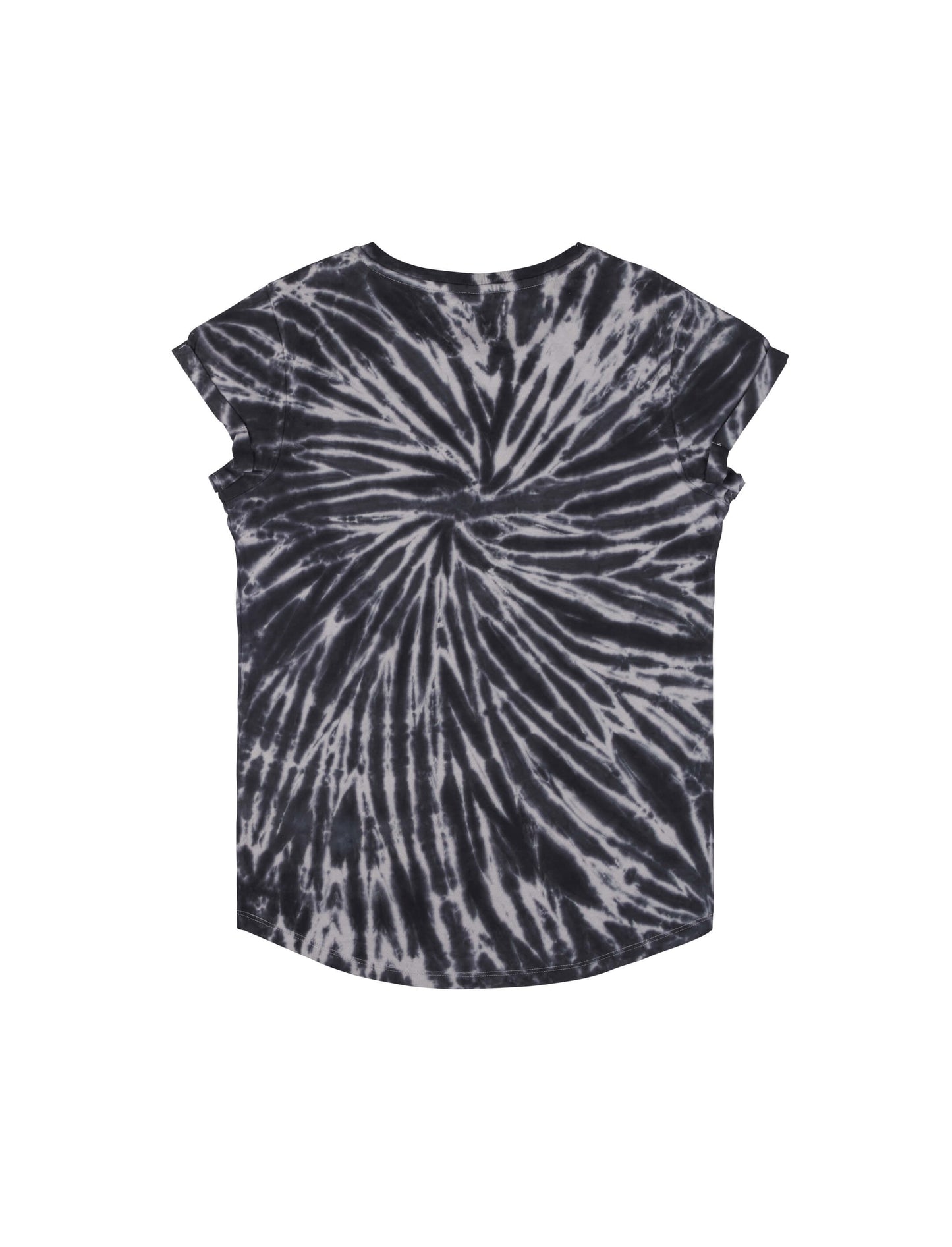 Earth Positive® Women's Rolled Sleeve T-shirt - Tie Dye Black - L