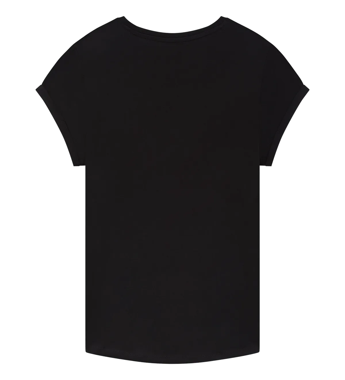 EP16-BL1 - Women's Rolled Sleeve T-shirt - Black