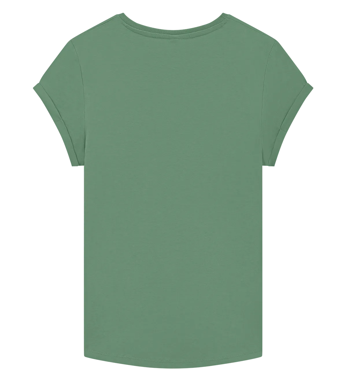 EP16-SSAG2 - Women's Rolled Sleeve T-shirt - Stone Washed Sage Green