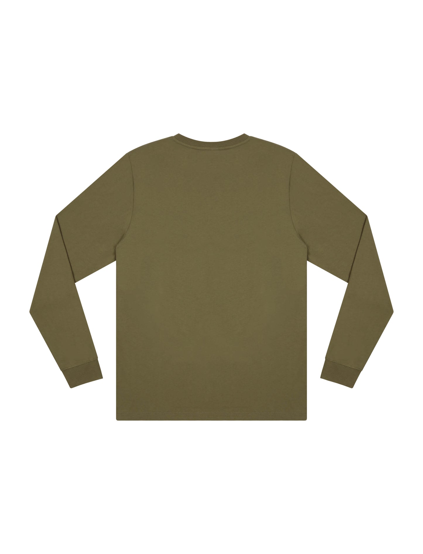 Earth Positive® Premium Long Sleeve T-shirt - Faded Khaki - 3XL