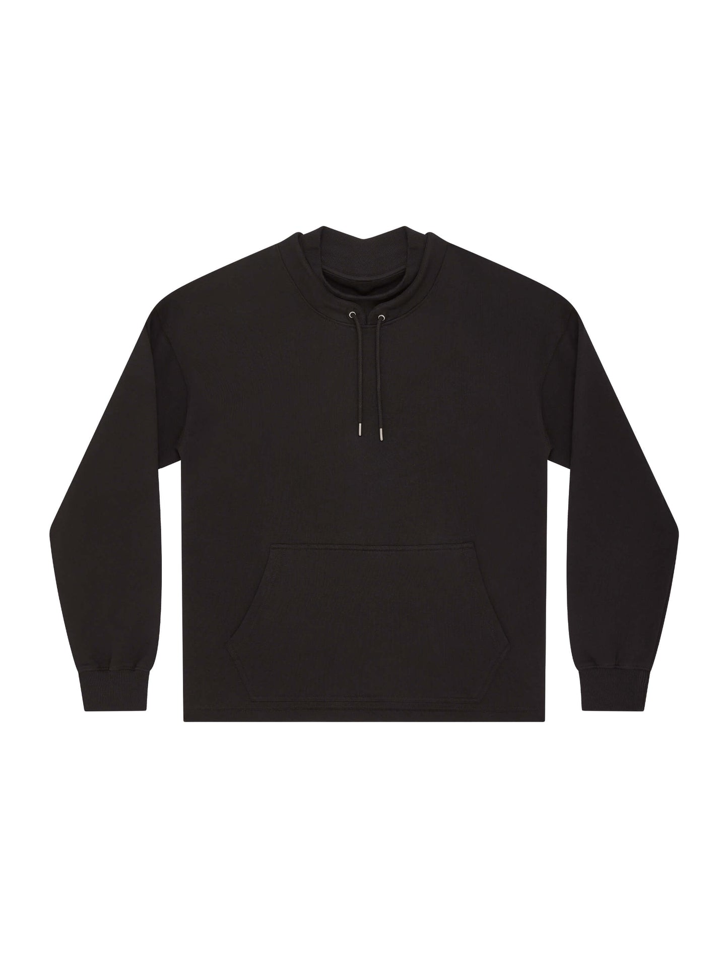 Earth Positive® Mock Neck Sweatshirt - Sueded Black - XL