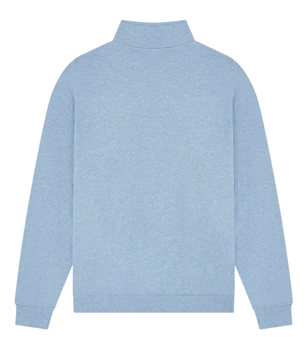 EP307-LBHE0 - 1/4 Zip Sweatshirt - Light Blue Heather