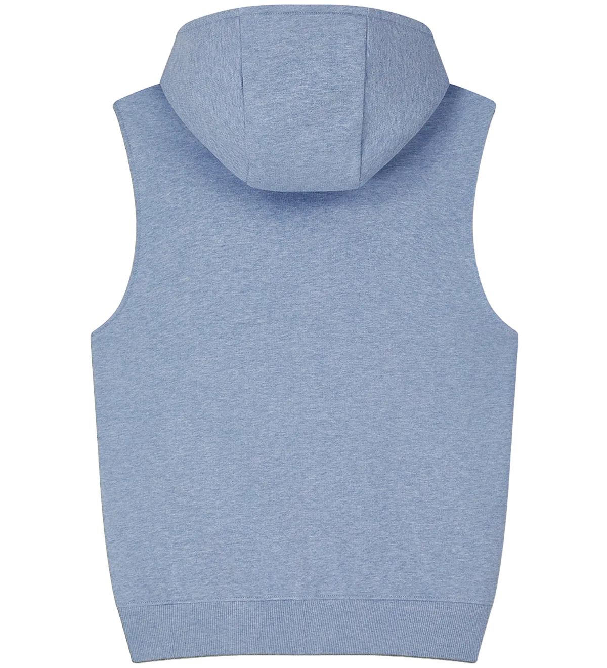 EP309-LBHE6 - Sleeveless Full Zip Hoodie - Light Blue Heather