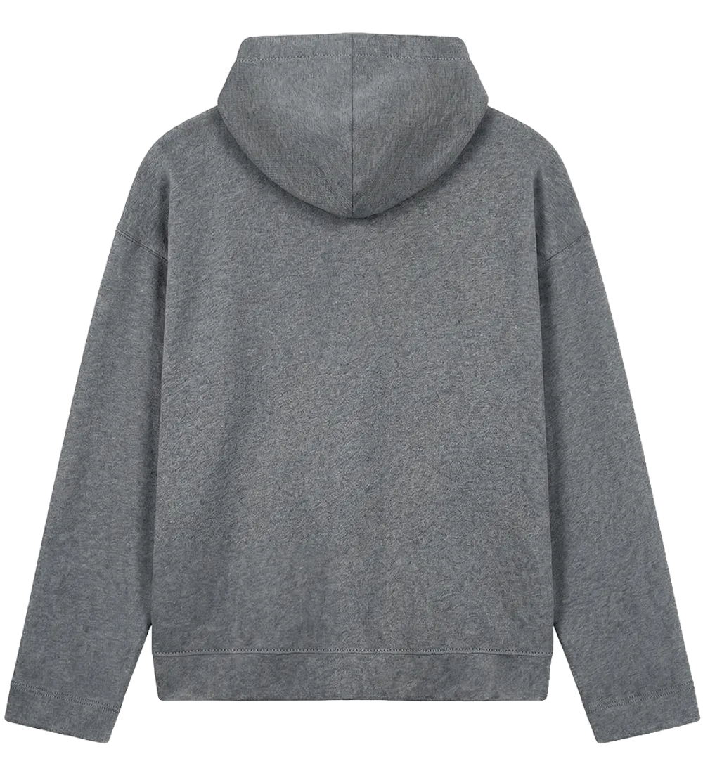 EP400-DHE00 - Women's V-Neck Hoodie - Dark Heather