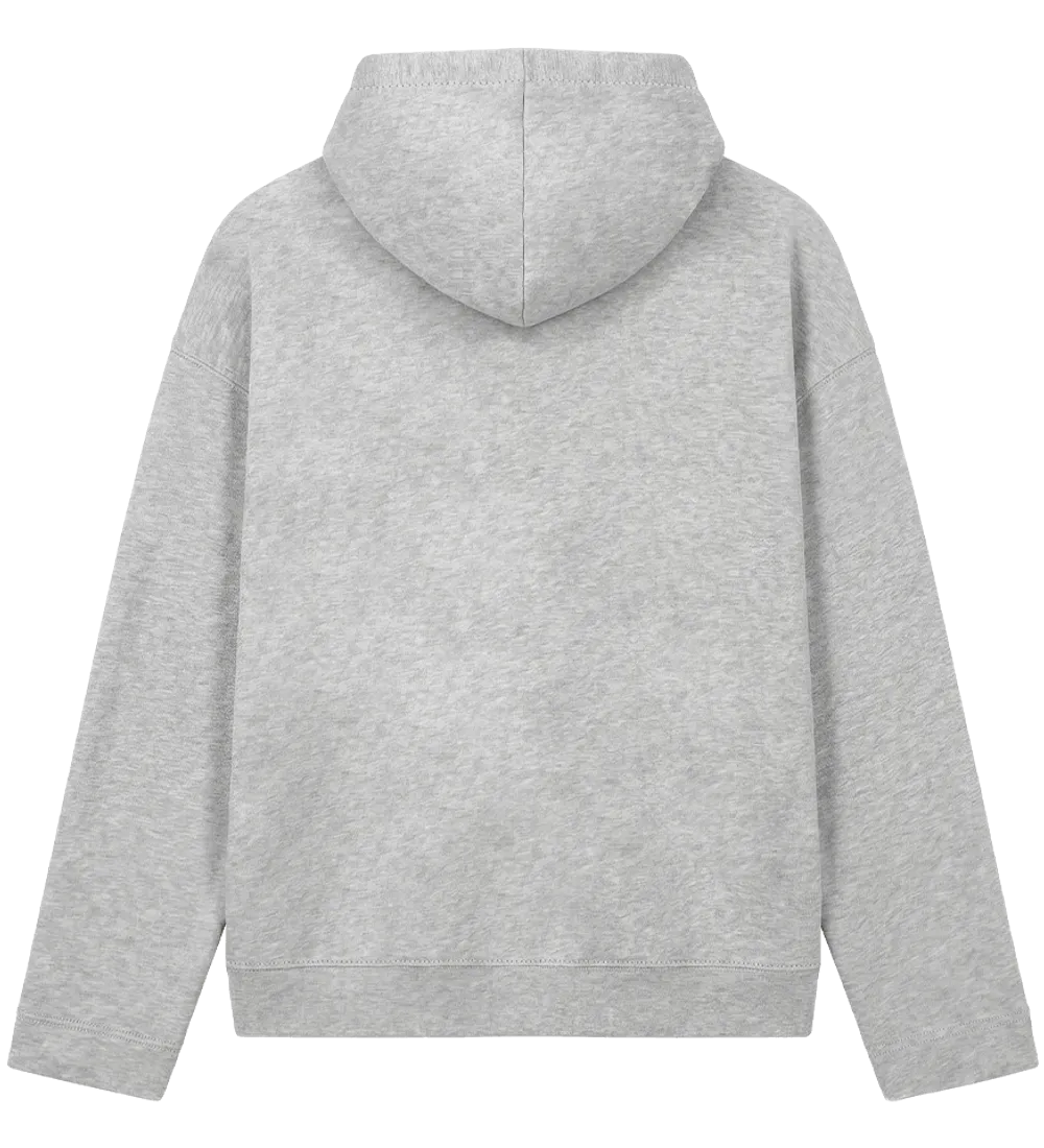 EP400-LHE2 - Women's V-Neck Hoodie - Light Heather