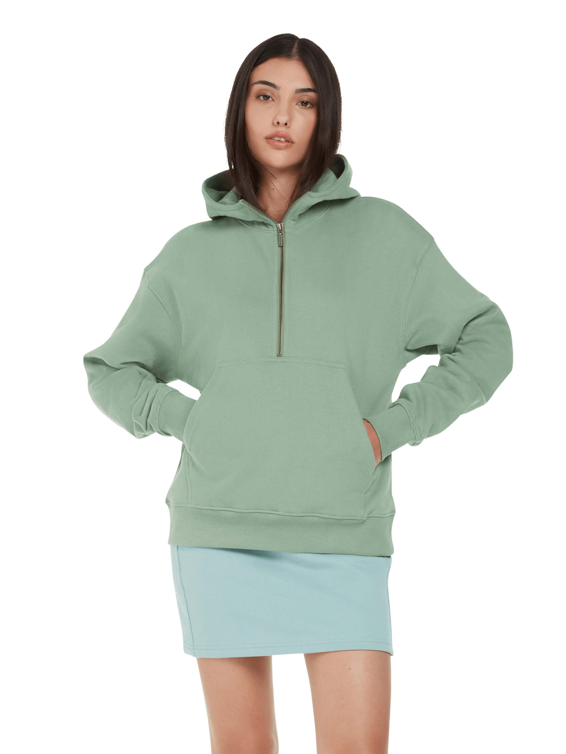 EP314 - Earth Positive® Women's Half Zip Hoodie