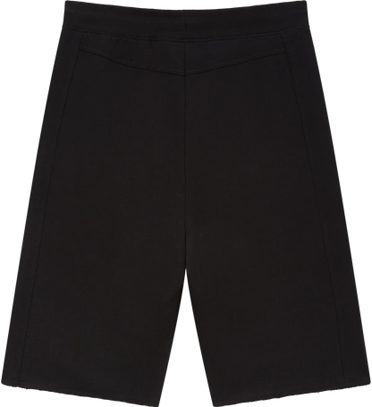 EP344-BL2 - Raw Hem Sweat Shorts - Black