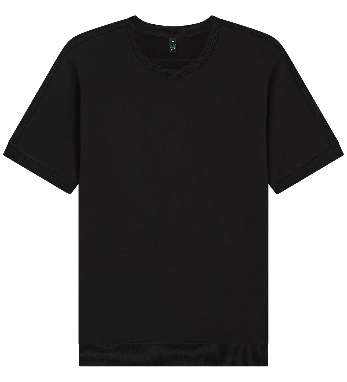 EP312-BL0 - Short Sleeve Sweatshirt - Black