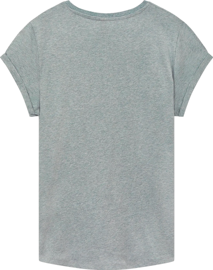 EP16-LHE5 - Women's Rolled Sleeve T-shirt - Light Heather