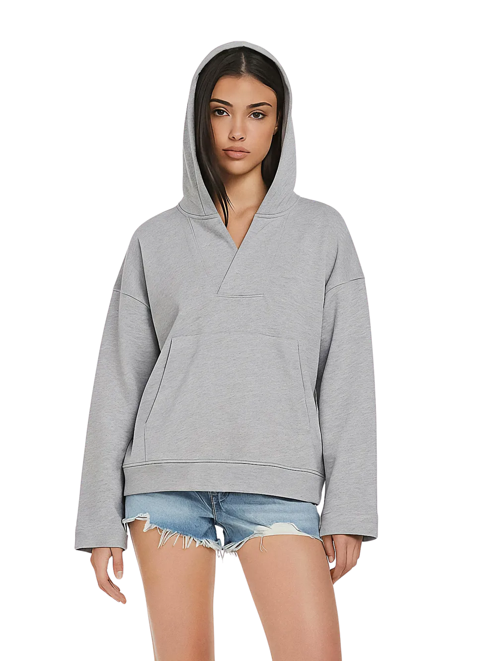 EP400 - Women's V-Neck Hoodie