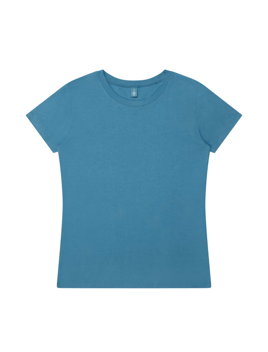 Bamboo Women's Jersey T-shirt - Petrol Blue - S