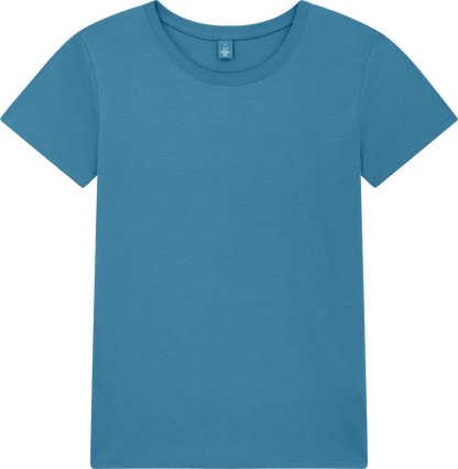 BAM02-PET0 - Women's Jersey T-shirt - Petrol Blue