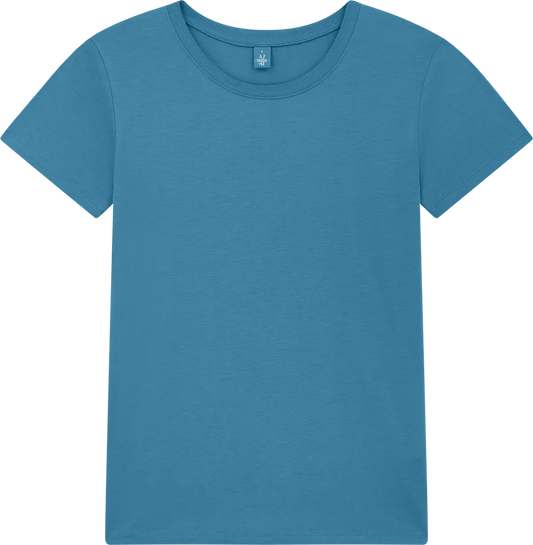BAM02-PET0 - Women's Jersey T-shirt - Petrol Blue
