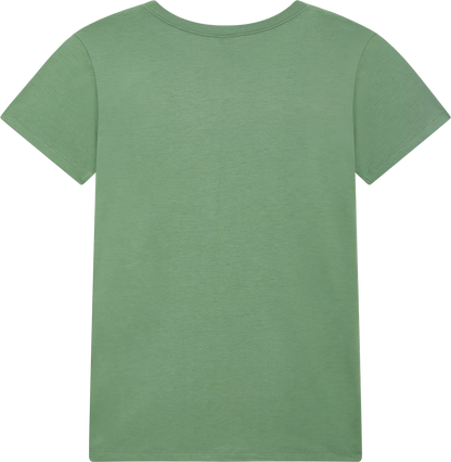 BAM02-BGR3 - Bamboo Women's Jersey T-shirt - Bamboo Green