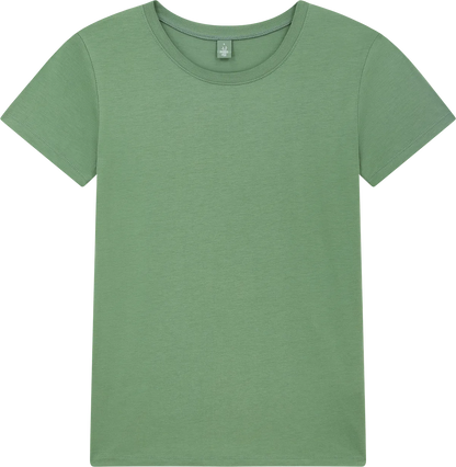 BAM02-BGR3 - Bamboo Women's Jersey T-shirt - Bamboo Green