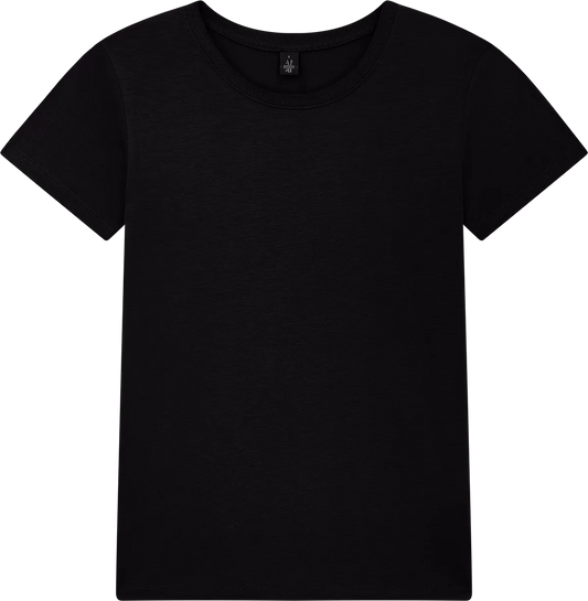 BAM02-BL1 - Bamboo Women's Jersey T-shirt - Black