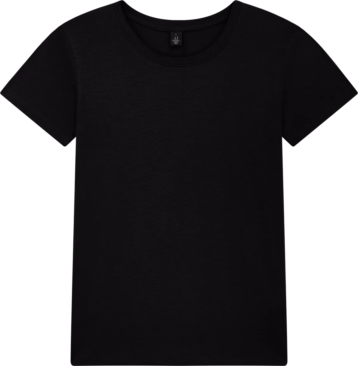 BAM02-BL0 - Bamboo Women's Jersey T-shirt - Black