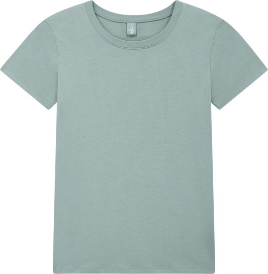 BAM02-LGY2 - Bamboo Women's Jersey T-shirt - Bamboo Light Grey