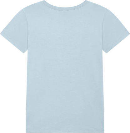 BAM02-PBL0 - Bamboo Women's Jersey T-shirt - Pastel Blue