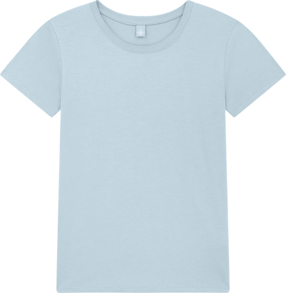 BAM02-PBL3 - Bamboo Women's Jersey T-shirt - Pastel Blue