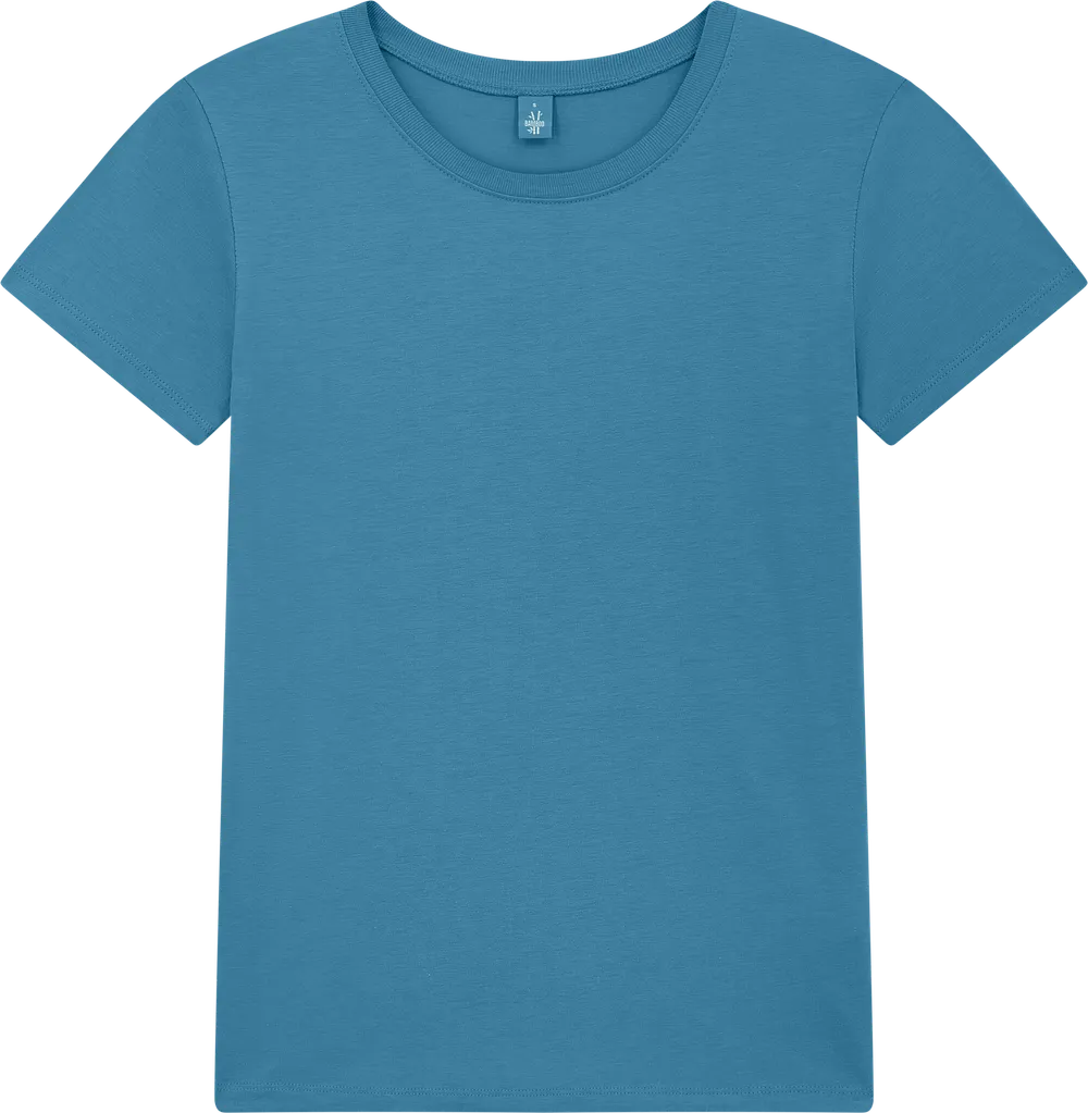 BAM02-PET1 - Women's Jersey T-shirt - Petrol Blue