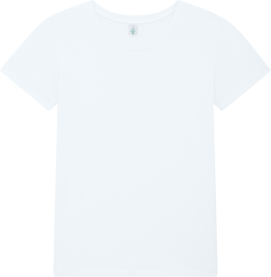 BAM02-WH0 - Bamboo Women's Jersey T-shirt - White