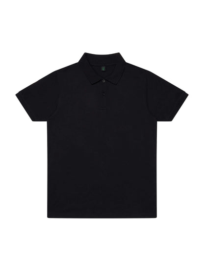 Bamboo Jersey Polo Shirt - Black - 2XL