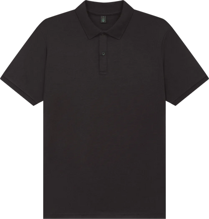 BAM03-BL5 - Jersey Polo Shirt - Black