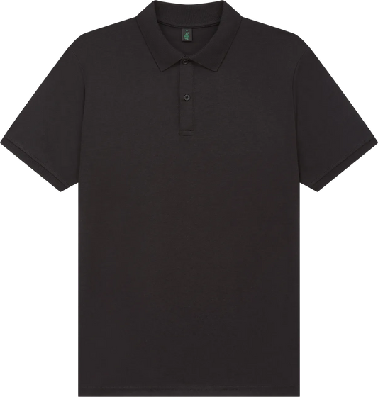 BAM03-BL3 - Bamboo Jersey Polo Shirt - Black