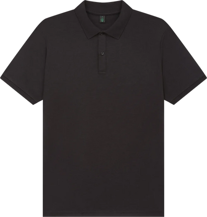 BAM03-BL1 - Jersey Polo Shirt - Black