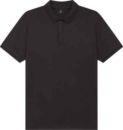BAM03-BL0 - Bamboo Jersey Polo Shirt - Black