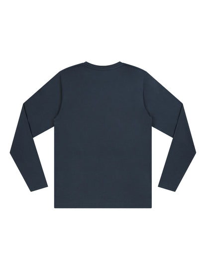 Earth Positive® Long Sleeve T-shirt - Denim Blue - 3XL