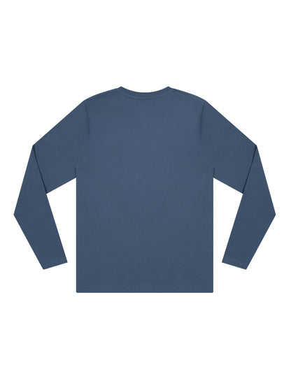 Earth Positive® Long Sleeve T-shirt - Faded Denim - XL