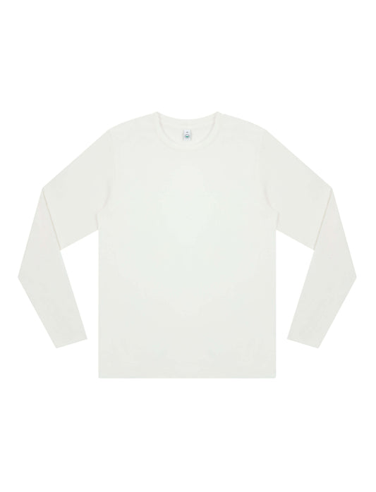 Earth Positive® Long Sleeve T-shirt - Stone Washed White - S