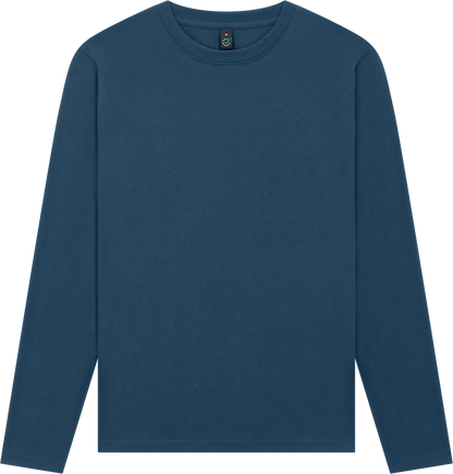 EP01L-DE4 - Earth Positive® Long Sleeve T-shirt - Denim Blue