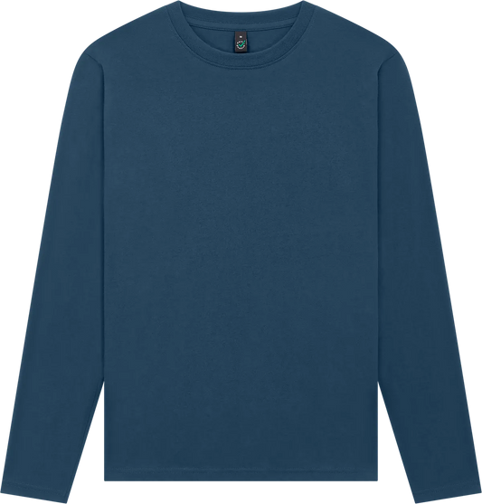 EP01L-DE4 - Earth Positive® Long Sleeve T-shirt - Denim Blue