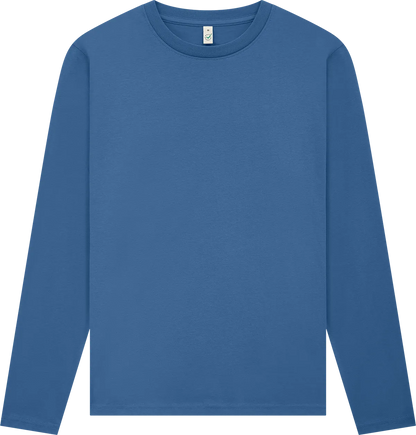 EP01L-FDE0 - Earth Positive® Long Sleeve T-shirt - Faded Denim