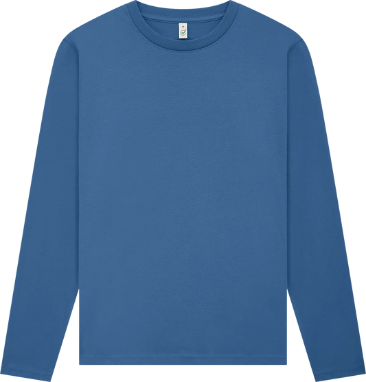 EP01L-FDE0 - Earth Positive® Long Sleeve T-shirt - Faded Denim