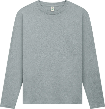 EP01L-LHE2 - Earth Positive® Long Sleeve T-shirt - Light Heather