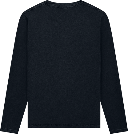EP01L-SBL4 - Long Sleeve T-shirt - Stone Washed Black